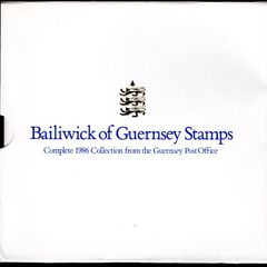 1986 Guernsey (Channel Islands) Stamp Year Book (softback) issued by Guernsey Post