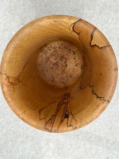 James Hickey Hand Turned Spalted Beech Wood Vase Irish Studio Woodturning  Borris, Co. Carlow