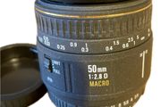 Sigma Nikon Fit 50mm AFD EX f/2.8 true 1:1 macro lens, mint