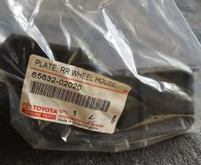 Genuine Toyota Corolla  E12 Part 65632-02020 (plate, Rear Wheel House, Front Lh)