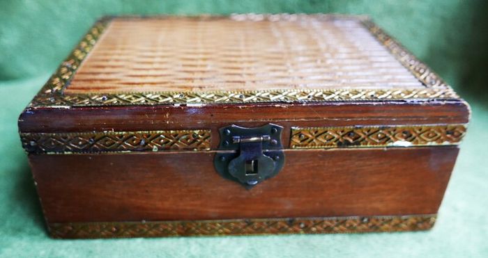 Vintage  Wooden Trinket, Jewellery box, Cigarette box