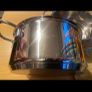 Steamer Cookware Set with Glass Lid Handles Stainless Steel Pan Kitchen Home Cook Chef Healthy Veg Cooking Housewarming induction ceramic gas electric perfect condition Image 5