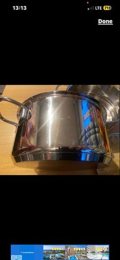 Steamer Cookware Set with Glass Lid Handles Stainless Steel Pan Kitchen Home Cook Chef Healthy Veg Cooking Housewarming induction ceramic gas electric perfect condition