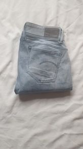 g star raw lynn jet mid rise skinny jeans size 28/32 button up denim