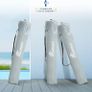 Set of 2 Folding Camping Chairs, Extra-Wide Lightweight Outdoor Chairs with Armrests, Cup Holder and a Side Pocket, 120kg Capacity per Chair - Grey Image 3