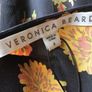BNWTS Veronica Beard Black Silk Yellow Floral Dress size 10 includes Post Image 8