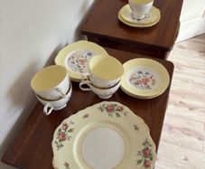 Colclough and Royal Imperial Bone China with yellow bordering