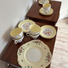 Colclough and Royal Imperial Bone China with yellow bordering