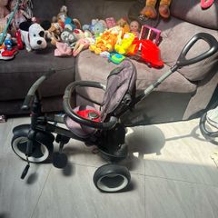 Kids baby trike push from the back
