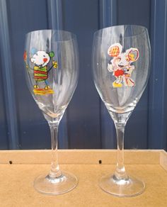Pair of Lasse Aberg  wine glasses