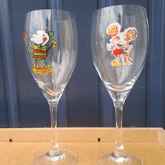 Pair of Lasse Aberg  wine glasses