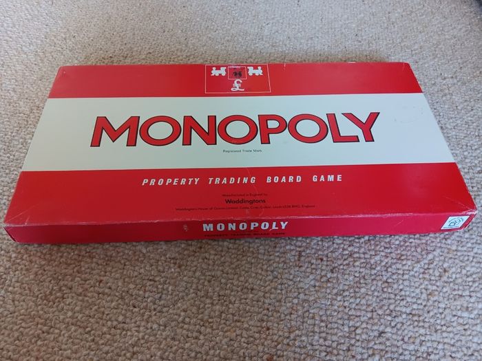 Vintage Monopoly Property Trading Board