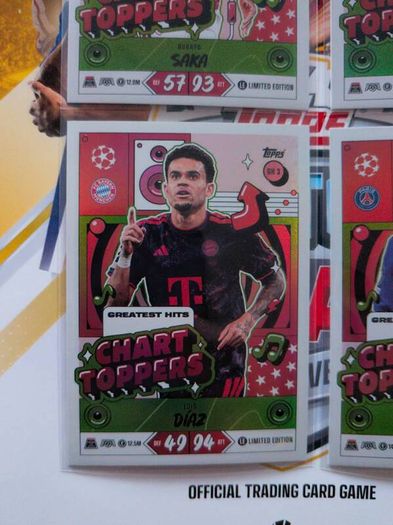Greatest Hits Chart Toppers Set Topps Match Attax 20th Anniversary 2026/27