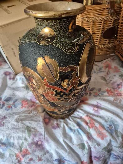 Pair of Kyoto Satsuma style vases