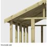 8x6 Premium Pressure Treated Timber Pent Garden Image 6