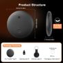 Air Tracker Tags-4 Pack, Bluetooth Tracker Works with Apple Find My APP (iOS Only), Smart Tag with Protective Case, Keys Finder and Item Finder for Luggage, Backpack, Suitcases, Replaceable Battery Image 9