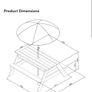 Kids picnic bench / sand and water table made by AXI Image 6