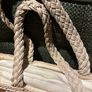 Capelli Straworld Straw Art Bag - Embellished with Shells, Beach Material, Flip Floos etc - see photos Image 2
