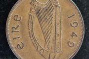 Ireland 1949 1d Penny coin