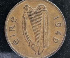 Ireland 1949 1d Penny coin