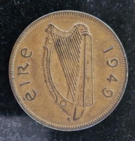 Ireland 1949 1d Penny coin