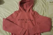 pink soda cropped hoody