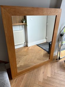 Oak mirror