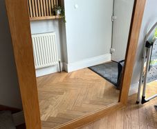 Oak mirror
