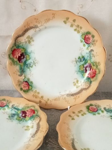 Victorian Bone China Side Plates X 5