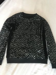 Dunnes black sequin jumper