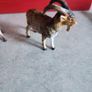 3 GOAT MINIATURE plus one deer Farm Animals Figurine Image 6