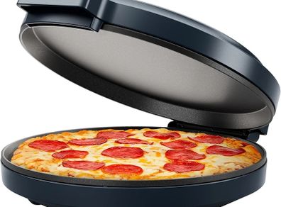 Everything Maker, 30cm Pizza Oven Electric & More, 1570W, 220 C Non-Stick, High Heat, Digital Cookbook, LED Indicator, Vertical Storage