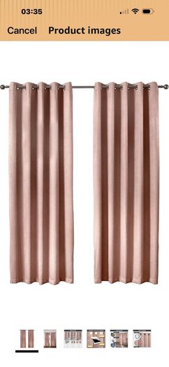 Pink Bedroom Set Curtains/Lamps & Lampshade