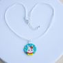 Cute Handmade Beaded Rabbit Necklace Image 2