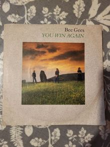 Bee Gees, You Win Again, Backtafunk 7 inch Vinyl, 1987