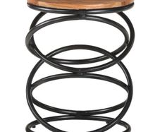 End Table 40x40x52 cm Solid Acacia Wood