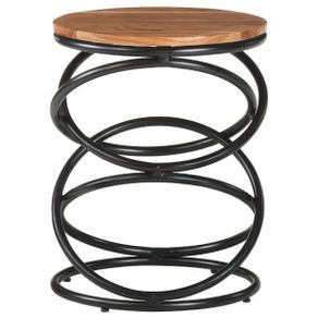 End Table 40x40x52 cm Solid Acacia Wood