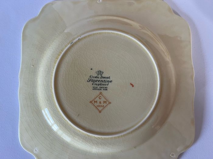 Guinness crown ducal square plate set of 6, complete