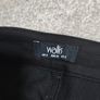 Wallis Black High-Waisted Jeggings / Trousers with Side Zip - Size 8 Image 4