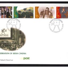 1996 Ireland Irish Cinema (My Left Foot, The Commitments, The Field & Man of Aran) Commemorative Stamps An Post First Day Cover (FDC)