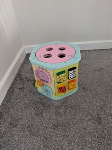 Toddler wooden play activity centre