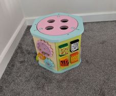 Toddler wooden play activity centre
