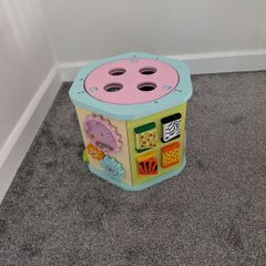 Toddler wooden play activity centre
