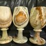 6 Hand Carved Natural Afghanistan Jade Goblet. Image 3