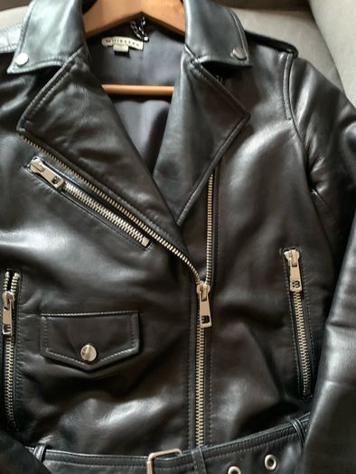 Whistles leather biker jacket