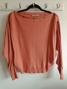 ALLSAINTS Coral/Terracotta Batwing Knit Top