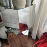 Custom Handmade Mirrored Geometric Side Table / Pedestal Stand Image 3