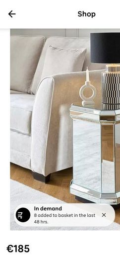 Mirrored livingroom furniture