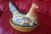 hen on nest