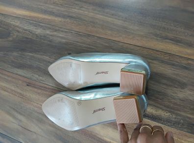 new silver shoes size 38  (5)